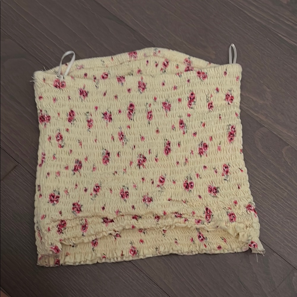 Garage Floral Smocked Tube Top - Picture 2 of 4